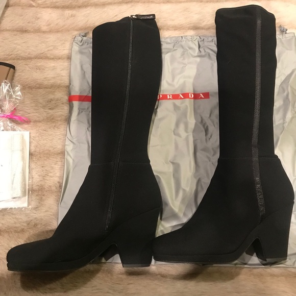Authentic Black Prada Boots - Picture 2 of 12
